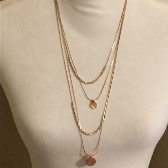 Abercrombie & Fitch multi length necklace - Picture 2 of 4